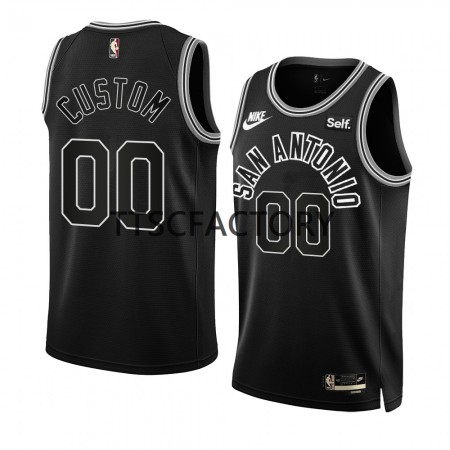 Dres San Antonio Spurs Prilagođeni Nike 2022-23 Classic Edition Crno Swingman - Muške